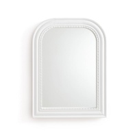 Зеркало Из массива мангового дерева В60 см Afsan единый размер белый LA REDOUTE INTERIEURS  фото, kupilegko.ru